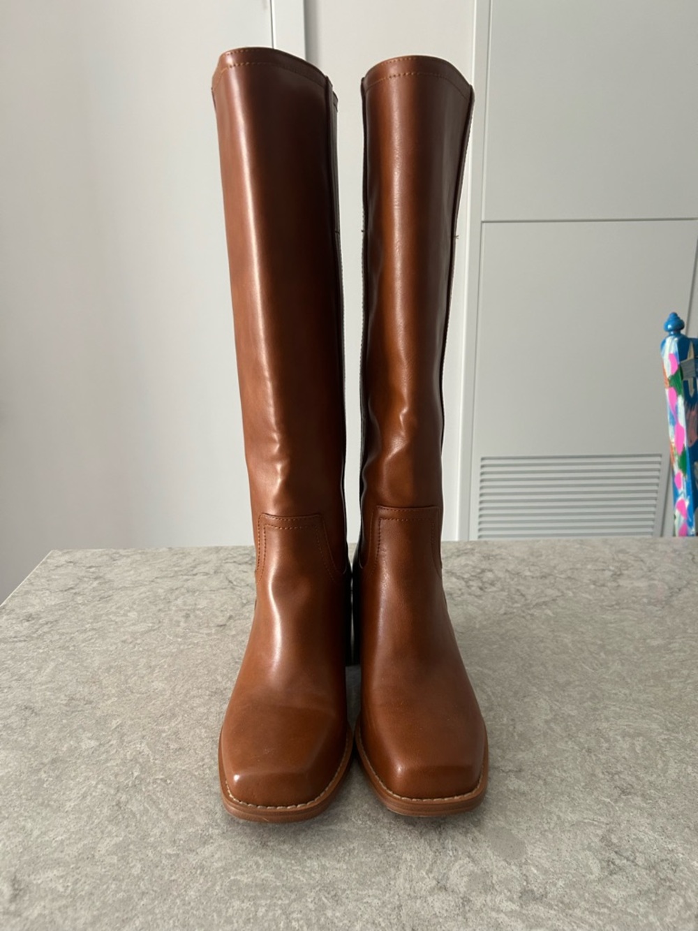 Women’s Tall Brown Leather Riding Boots
